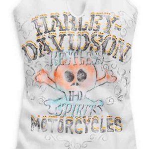 Harley-Davidson® Women's Tank Top, Embellished Skull & Crossbones Tank